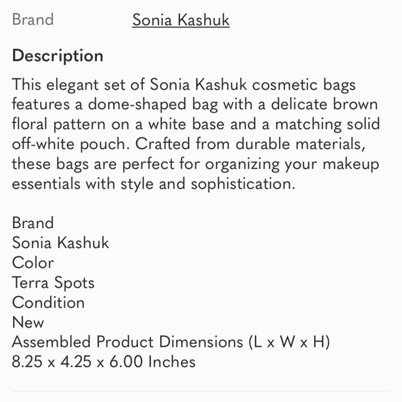 Sonia Kashuk Animal Print Dome  Zipper Case Plus Small Mesh Zipper Bag - Picture 7 of 8